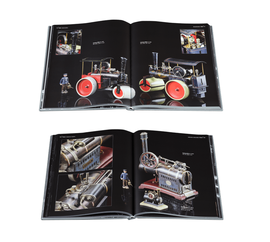 Antikes Dampfspielzeug - Lokomobile und Fahrzeuge aus Band 3 der Sammlung von Peter Jäger in München